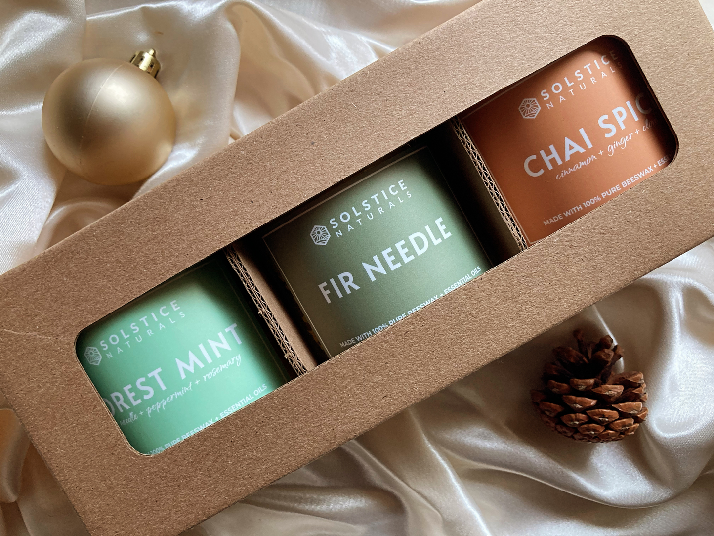 Holiday Gift Set - 3 Mini Candles