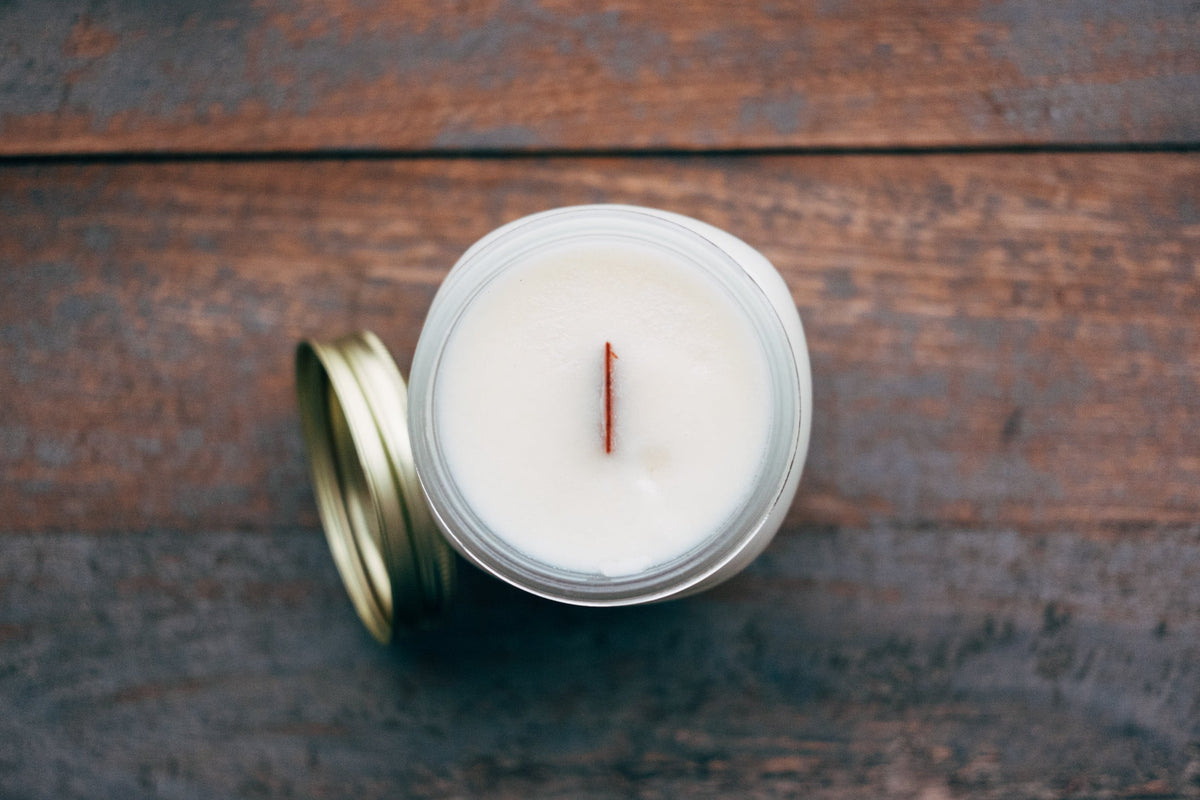 Candle viewed from above for a guide to extending candle life